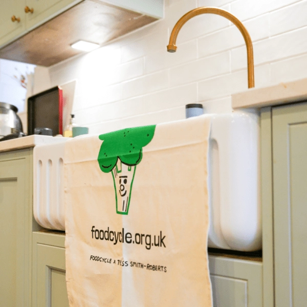 Broccoli Tea Towel FoodCycle x Tess Smith-Roberts - Image 2