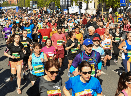 Runners at Leeds Marathon