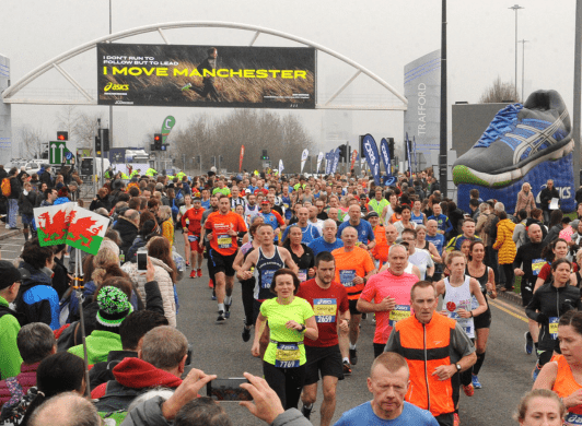 Runners at the Manchester Marathon