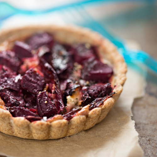 Beetroot and Red Onion Tart