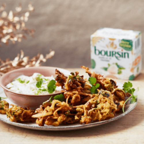 Boursin Brussel Sprout Pakoras