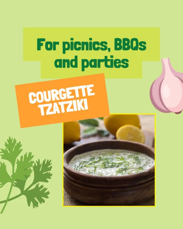 Make courgettes the star of the show 🌟

What would you dip in this?

Maybe some 🥕
or some sticks of 🥒

Tell us below! 
-----------------
Ingredients

500g Greek yoghurt
1 courgette(s) (boiled and cooled)
1 garlic clove(s) (crushed)
1 bunch(es) of fresh dill (chopped)
0.5 tsp dried oregano
1 tsp red wine vinegar
1 handful(s) of olives
1 tsp olive oil

Method
Mix the yoghurt, courgette (finely chopped), garlic, dill, oregano and red wine vinegar together in a bowl.

Make a dip with the back of the spoon in the middle of the bowl and fill with olive oil.

Garnish with olives if you’ve got them to hand.

Serve with flatbreads/pitta bread.

#Tzatziki #courgette #courgetterecipe #partydip #diprecipe #homemadedip